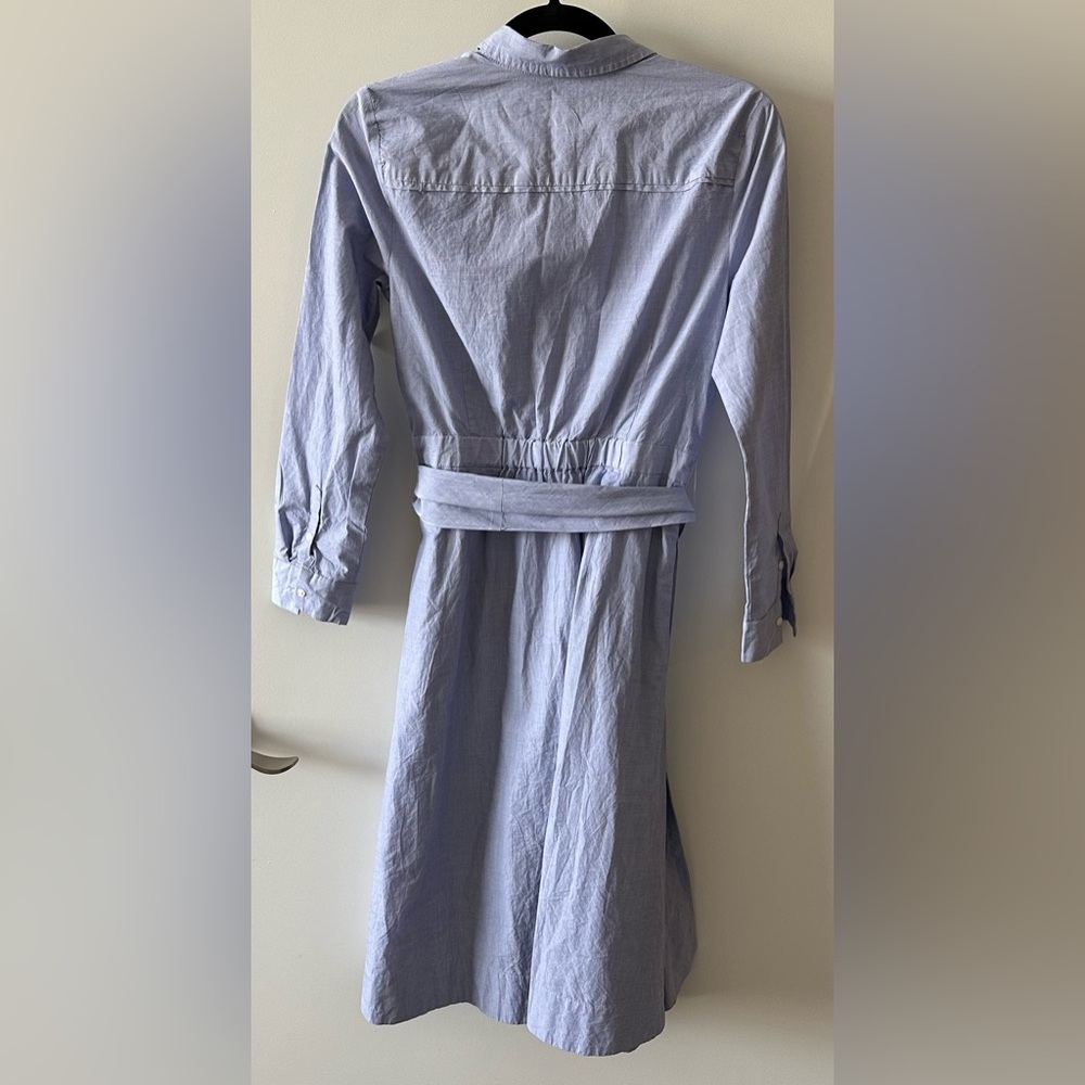 J. Crew Tie-Waist Shirtdress in End-on-End Cotton - Picture 5 of 6